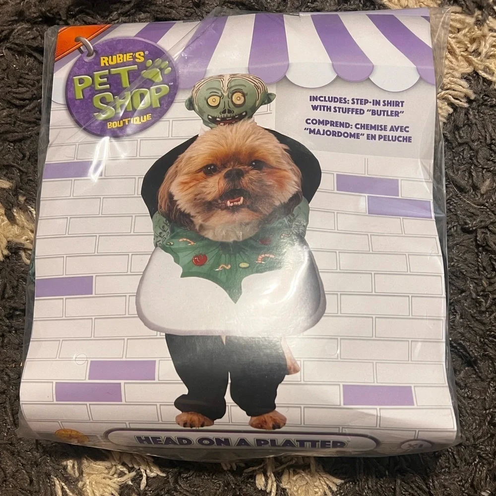 NWT Rubies Pet Shop Head on A Platter Dog Costume - XL